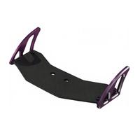 Pour WLtoys 244016 Pour Losi Micro B Et Pour Losi Micro T Voiture RC 1/24 Pièces Accessoires D'amélioration Aileron Arrière Carrosserie Aluminium Métallisé RC Crawlers Pièces(Purple)