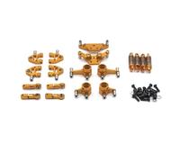 Pour WLtoys 284131 K969 K979 K989 K999 1/28 Métal Pour Bras Oscillant Coupelle Direction Support Damortisseur CVD Ensemble Pièces Mise Niveau Voiture RC Pièces Voitures RC(Yellow)