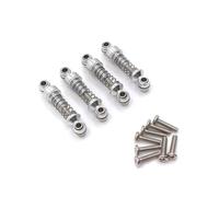 Pour Wltoys 284131 K969 K979 K989 K999 P929 P939 1/28 Métal Mise À Niveau Amortisseur Réglable RC Voiture Accessoires De Rechange Mise À Niveau Remplacer Utiliser Amortisseur RC(Silver)