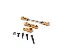 Pour WLtoys 284131 K969 K979 K989 K999 P929 P939 RC01 Pour MINI-Q 1/28 Biellette Direction Avant Métal Bras Servo 28T Pièces Détachées Voitures RC PièCes Rc(Yellow)