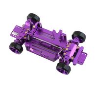 Pour Wltoys 284131 K969 K989 Pour Mini-Q 1/28 Kits D'équipement De Châssis En Métal 4x4 RC Drift Pour Accessoires De Voiture De Course ChâSsis Rc Rails Cadre(Purple)
