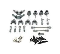 Pour WLtoys 284161 284010 284131 K989 1/28 Ensemble De Biellettes De Direction En Métal Pièces Et Accessoires De Voiture RC Mises À Niveau Remplacements Utilisation RC Coupelle Direction(Gray)