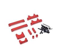 Pour WLtoys A949 A959 A969 A979 K929 1/18 A/B T Pièces Châssis Mise À Niveau En Métal Accessoires Voiture RC Remplacement Réparation Modification Pièces Améliorations RC(Red)