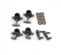 Pour WLtoys K989 K969 284131 284010 284161 1/28 Coupelle De Direction Arrière En Métal Pour Siège Ensemble Biellettes Direction Supérieures Et Accessoires De Voiture RC RC Coupelle Direction(Black)