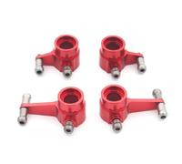 pour Wltoys P929 P939 K979 K989 K999 K969 1/28 RC Car Sare Parts Amortisseur en Métal Coupelle De Direction CVD pour Bras Oscillant Mise À Niveau Costume RC Accessoire De Pièce(Red Steering Cup)
