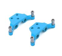 pour Wltoys P929 P939 K979 K989 K999 K969 1/28 RC Car Sare Parts Amortisseur en Métal Coupelle De Direction CVD pour Bras Oscillant Mise À Niveau Costume RC Accessoire De Pièce(Blue Shock Mount)