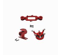 Pour WLtoys Pour K200 Kit Fixation Rotor Et Disque Croisé Métal Renforcé Accessoires Pour Avions Télécommandés Pièces Modification RC(Red)