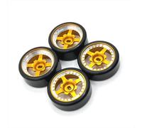 Pour WLtoys Pour Kyosho 1/28 Métal Pneu De Dérive Étroit 27 Mm Amélioré Voiture RC Pièces Détachées Pièces Rechange(Yellow)