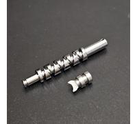 Pour WOLF et pour cyclone Baitcasting Pièces de moulinet Twists Shaft avec broche demi-lune pour piste de ver et fonction (arbre Twists + broche)