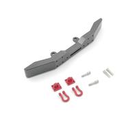Pour WPL B-14 B-16 B-24 B-36 Q60 Q61 1/16 Voiture Télécommandée Pare-chocs Avant En Métal Avec Crochet De Remorquage Pour Camion Militaire 4x4 6x4 Pare-chocs Pièces(Gray)