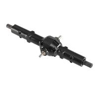 Pour WPL B16 B36 JJ 1/16 RC Adapté Aux Accessoires De Mise À Niveau Demi Camion Militaire Kagas Six Roues Motrices Assemblage Pont Intermédiaire En Métal PièCes Rc(Black)