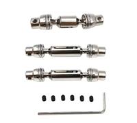 Pour WPL B36 B16 C14 C24 B24 Pour Henglong 1/16 Arbre Transmission Avant Arrière Métal Voitures Télécommandées Accessoires Mises Niveau Remplacements Pièces Voiture RC(Silver)