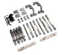 pour WPL C14 C24 C24-1 C54 1/16 Châssis Métallique Tige Liaison Traction Support Amortisseur Arbre Transmission Ensemble Modification RC Voiture Mise À Niveau Pièces Accessoires Véhicules Rc