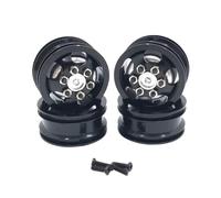 Pour WPL C14 C24 C34 B14 B24 Pour JJRC Q61 Q62 4x4 4WD 1/16 Jante De Roue En Métal Moyeu Roue Accessoires Mise À Niveau Pour Camion RC RC voiture accessoires(Black)
