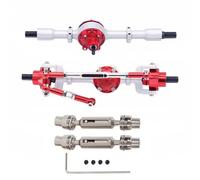 Pour WPL C14 C24 C34 C44 C54 B14 B24 1/16 Kit D'essieux Avant Arrière D'arbres Transmission Métal Voitures RC - Pièces Accessoires D'amélioration RC Voitures Pièces(Silver 2)
