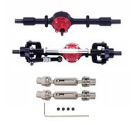 Pour WPL C14 C24 C34 C44 C54 B14 B24 1/16 Kit D'essieux Avant Arrière D'arbres Transmission Métal Voitures RC - Pièces Accessoires D'amélioration RC Voitures Pièces(Black 2)