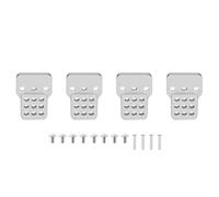 Pour WPL C14 C24 C34 C44 C54 Pour MN D90 Pour MN99S Support Dextension Damortisseur Réglable En Métal 4pcs Pour Siège Voiture RC Pièces Mise Niveau Pièces Voitures RC(Silver)