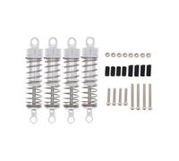 Pour WPL C14 C24 C34 Pour MN D90 Pour MN-90 Pour MN99S Amortisseurs Pression Dhuile En Métal Avec Pièces De Montage Pour Voitures RC Pièces Voitures RC(Silver)