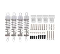 Pour WPL C14 C24 C34 Pour MN D90 Pour MN-90 Pour MN99S Amortisseurs Pression Dhuile En Métal Avec Pièces De Montage Pour Voitures RC Pièces Voitures RC(Silver 1set)