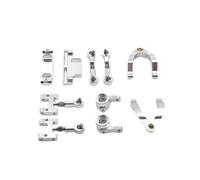 Pour WPL D12 CNC Métal Supérieur Inférieur Bras Oscillant Coupelle Direction Ensemble Joint À Rotule RC Voiture Véhicule Chenilles Accessoires Mise Niveau Remplacement RC Pièces De Voiture(Silver)