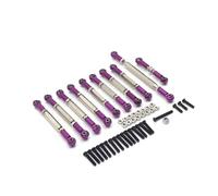 Pour WPL Pour C14 C24 1/16 Ensemble De Biellettes Direction En Métal Pièces Mise À Niveau Voiture RC Modifications Accessoires RC Crawlers Modèles(Purple)