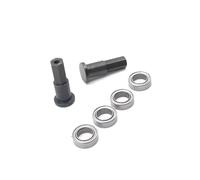 Pour WPL Pour D12 1/10 Métal Mise Niveau Remplacement Avant Direction Coupelle Essieu Roulement RC Voiture Pièces Télécommande Accessoires Modèles(Black)