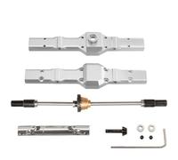 Pour WPL Pour Naughty Dragon D12 D22 D32 D42 1/10 C14 C24 C34 C54 C64 C74 1/16 Métal Ensemble D'essieu Arrière Différentiel Voiture RC Pièces D'amélioration Pièces Modification RC(Silver,Set 2)