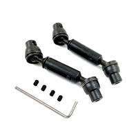 pour WPL pour Ural pour Henglong B36 B16 C14 C24 B24 2 Pièces Camion RC Voiture Mise À Niveau Pièces De Rechange en Métal Avant Arrière Arbre D'entraînement Accessoires RC(Black)