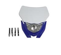 Pour WRF250 400 426 450 WR250 WR450 Pour YZ Pour YZF Pour Enduro Motocross Phare Dirt Bike H4 12V Course Avant Phare Avant Moto(Blue with white)