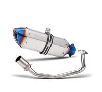 Pour X-ADV150 pour ADV150 2019-2022 51mm système d'échappement complet en acier inoxydable silencieux de tuyau avec DB Killer amovible remplacement échappement moto(TYPE-I)