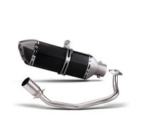 Pour X-ADV150 pour ADV150 2019-2022 51mm système d'échappement complet en acier inoxydable silencieux de tuyau avec DB Killer amovible remplacement échappement moto(TYPE-F)