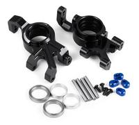 Pour X-Maxx 1/5 1 Paire Aluminium Pour Porte-moyeu Arrière Bloc Direction Coupelle D'entraînement Camion Monstre Radiocommandé Pièces Accessoires Mise À Niveau Pièces FuséE D'Essieu Rc(Black 1)