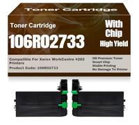 pour Xerox Cartouches de Toner WorkCentre WC4265 avec Puce Compatible 106R02733, Cartouche de Toner Haute capacité pour Xerox WorkCentre 4265 Imprimantes 30 000 Pages,106R02733-2PC