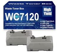 pour Xerox Récipient de récupération de Toner Haute capacité WC7120 Compatible pour Xerox DocuCentre IV C2260 C2263 C2265 WorkCente 7120 7125 7220 7225 Imprimantes,WC7120-2PC