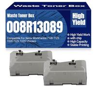 pour Xerox Récipient de Toner usagé 7120 7125 7220 7225 008R13089 8R13089, Compatible Haute capacité pour Xerox WorkCentre 7120 7125 7220 7225 7225T Imprimantes,8R13089-2PC