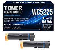 pour Xerox WorkCentre 5225 5230 5222 Cartouches de Toner WC5225 106R01306 Noir Toner pour WorkCentre 5225PC 5225A 5230PC 5230A Imprimantes avec Puce Haute capacité