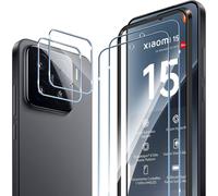 Pour Xiaomi 15 Protection Écran, 2 Pièces Verre Trempé + 2 Pièces Caméra Arrière Protecteur, 9h Dureté Sans Bulles Anti-Rayures Avec Ca E D'alignement Protection Décran Caméra Pou[Compatible8076]
