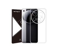 NOVAGO Compatible avec Xiaomi 15 Ultra 5G - Pack Complet- Coque Souple Transparente Résistante + 3 Films Protection écran vitre Verre trempé 3D incurvé avec Colle fournie