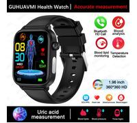 Pour XIAOMI ECG+PPG graisse sanguine acide uricique santé Smartwatch hommes femmes Bluetooth appel montre intelligente Black
