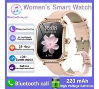 Pour Xiaomi Huawei Nouvelles Femmes Montre Intelligente Fréquence Cardiaque Tensiomètre Lecture De Musique Ai Voix Sport Bt Appel Smartwatch.Pink Belt.