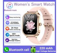 Pour Xiaomi Huawei Nouvelles Femmes Montre Intelligente Fréquence Cardiaque Tensiomètre Lecture De Musique Ai Voix Sport Bt Appel Smartwatch.Pink.