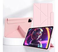 Pour Xiaomi Mi Pad 7 11.2 6S Pro 12.4 11 Pouces Porte-Stylo Étui Pour Tablette Couverture Arrière Souple Support Multi-Angle Étui Intelligent XiaoMi 6 6 pro 11in-Rose