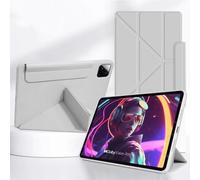 Pour Xiaomi Mi Pad 7 11.2 6S Pro 12.4 11 Pouces Porte-Stylo Étui Pour Tablette Couverture Arrière Souple Support Multi-Angle Étui Intelligent XiaoMi 6 6 pro 11in-GRIS