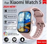 Pour Xiaomi Montre 5 Version Mondiale Hommes Femmes Hd Amoled Écran Fréquence Cardiaque Bluetooth Appel Gps Piste Étanche Sport Montre Intelligente.Pink.For Xiaomi Watch 5
