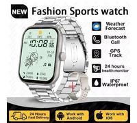 Pour Xiaomi Montre 5 Version Mondiale Hommes Gps Suivi Bluetooth Appel Fréquence Cardiaque Étanche Sport Fitness Smartwatchs Femmes 2025 Nouveau.Silver Steel.For Xiaomi Watch 5