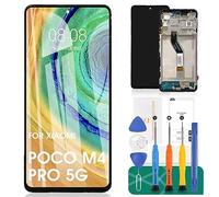 pour Xiaomi Poco M4 Pro 5G Ecran LCD pour Redmi Note 11T 5G Ecran LCD pour Redmi Note 11S 5G Ecran Touch pour Xiaomi Redmi Note 11 China 5G Digitizer Assembly Repair Kits(Black)