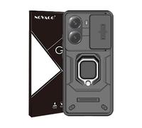 NOVAGO Compatible avec Xiaomi Poco X7 Pro 5G - Pack Complet- Coque Résistante avec Anneau Bague Anti Chute + 2 Films vitre Protection écran en Verre trempé