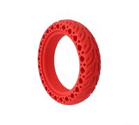 Pour Xiaomi pour scooter électrique M365 8 5" solide pour pneu en nid d'abeille offrant une absorption supérieure des chocs et une résistance à l'usure pour la conduite quotidienne (rouge)