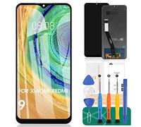 Pour Xiaomi Redmi 9 Écran LCD Pour Redmi 9 Remplacement d'écran M2004J19G Affichage Numériseur Tactile Assemblage M2004J19C Kits de Pièces de Réparation (Noir Sans Cadre)