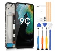 pour Xiaomi Redmi 9A / Redmi 9C / Redmi 9C NFC/Redmi 10A LCD Display - Écran pour Redmi 9C Numériseur Écran Tactile M2006C3MG M2006C3MT Verre Panneau Full Assemblée Réparation (Noir avec Cadre)